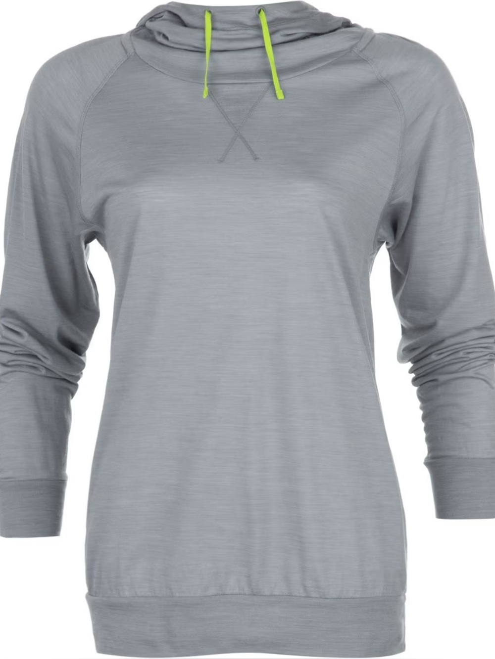 Icebreaker Women S Cool-Lite Merino Funnel Neck Hoodie Pullover Gray